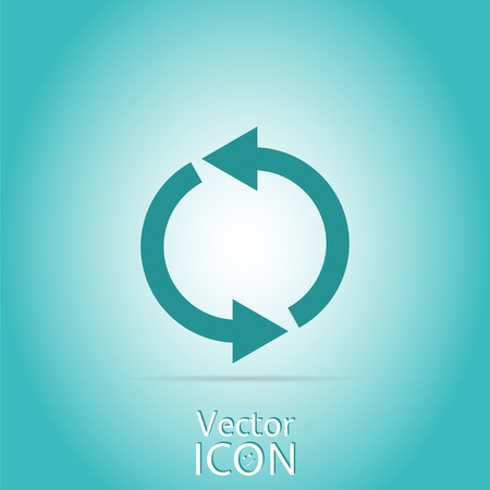 Loading and buffering icon. Flat style. Made in vectorのイラスト素材