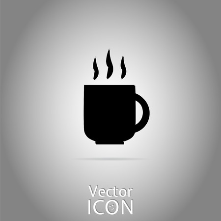 Coffee cup icon. Tea cup. Flat style. Made in vectorのイラスト素材