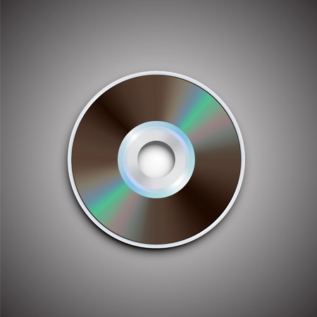 DVD and CD disc. Computer disks. Realistic image. Made in vector illustrationのイラスト素材