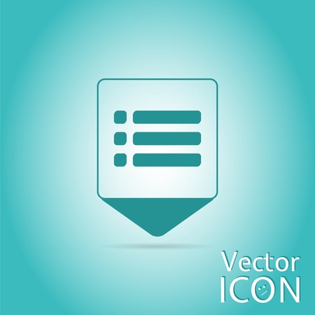 Map pointer - web site menu icon. Flat design style. Made in vector illustrationのイラスト素材