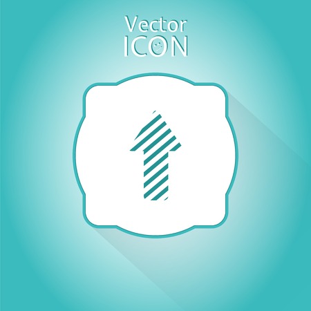Directional arrow icon. Direction up. Flat design style. Made in vector illustrationのイラスト素材