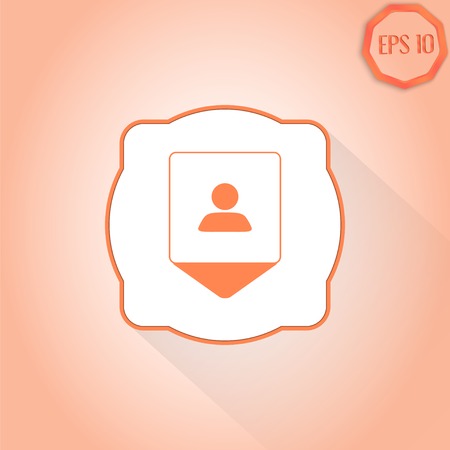 Map Pointer. Map Marker. Icon Business Contact. Flat Design Style. Made in vectorのイラスト素材