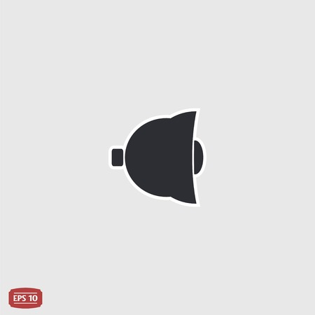 Icon bells. Flat design style.のイラスト素材