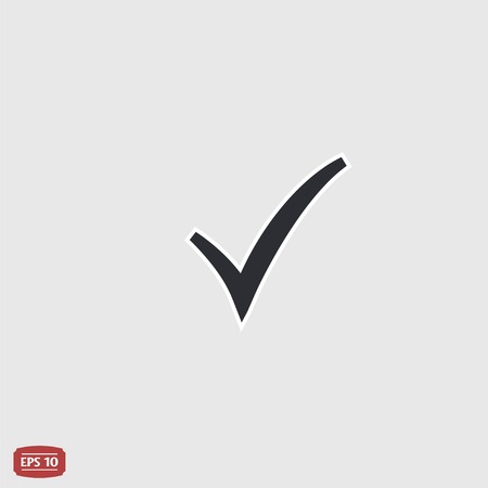 Check mark. Flat design style.のイラスト素材