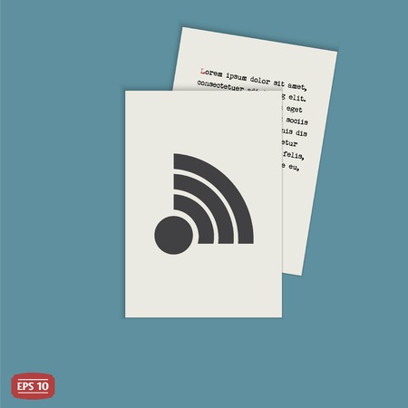 Wireless Network Icon. Flat design style. のイラスト素材