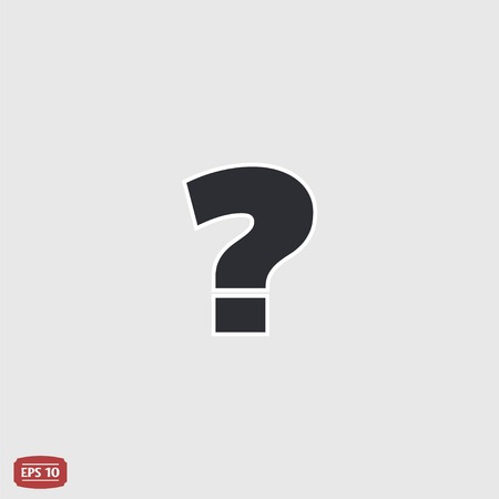 Question mark. Flat design style. Made vector illustrationのイラスト素材