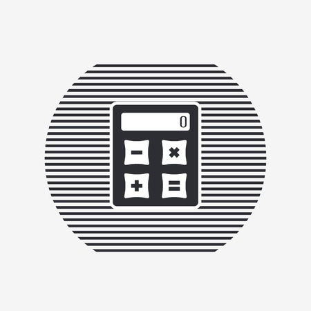 Calculator icon. Flat design style.のイラスト素材
