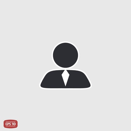Business person. People icon. Flat design style.のイラスト素材