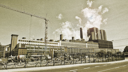 Power Plant Weissweiler Germany taken in 2015の写真素材