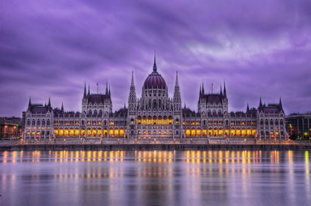 Hungarian Parliament Building taken in 2015のeditorial素材