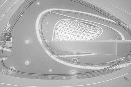 Frankfurt Shopping Mall taken in 2015のeditorial素材