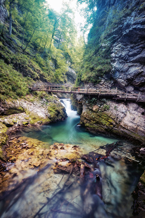 Vintgar Gorge Slovenia taken in 2015の写真素材
