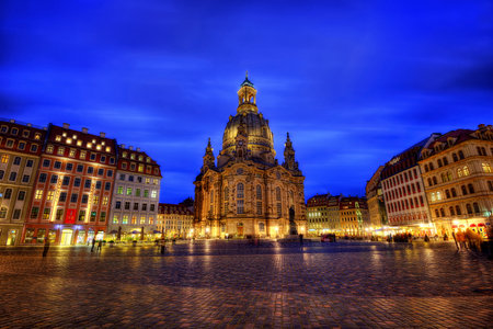 Cathedral Frauenkirche Dresden taken in 2013のeditorial素材