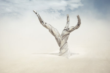 Black Rock Desert, USA - 2nd of September 2016: Burning Man taken in 2015のeditorial素材