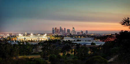 Los Angeles Skyline from Elysian Park taken in 2015