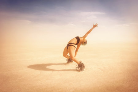 Black Rock Desert, USA - 2nd of September 2016: Burning Man taken in 2015