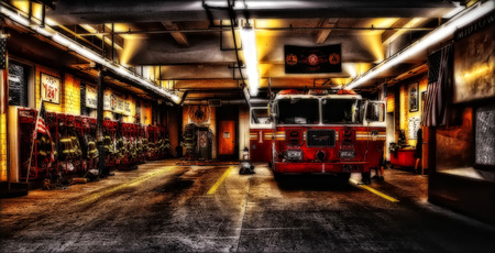 New York Fire Department taken in 2015の写真素材