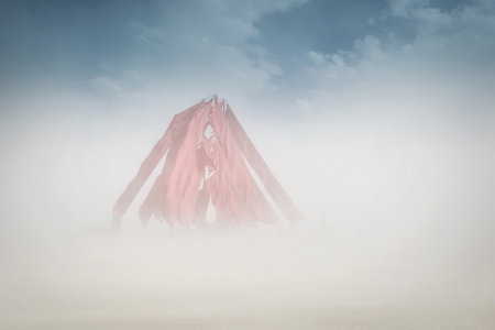 Black Rock Desert, USA - 2nd of September 2016: Burning Man taken in 2015