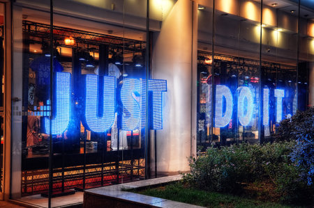 Nike Store Shanghai taken in 2015のeditorial素材