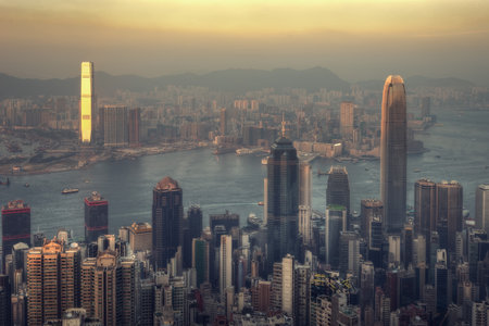 Hong Kong Skyline from Victoria Peak taken in 2014