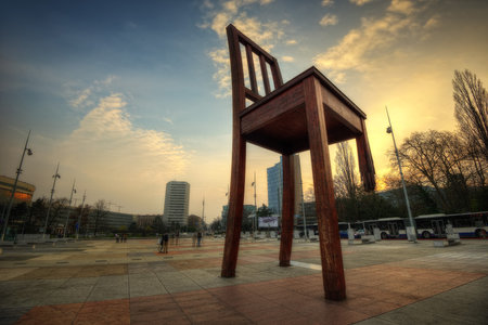 United Nations Geneva Chair taken in 2015のeditorial素材