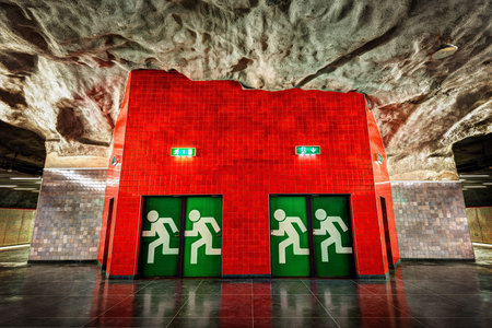 Stockholm Colorful Architecture taken in 2015のeditorial素材