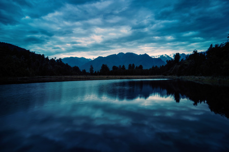 Lake Matheson taken in 2015の写真素材