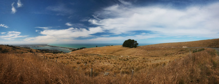 Banks Peninsula Christchurch New Zealand taken in 2015の写真素材