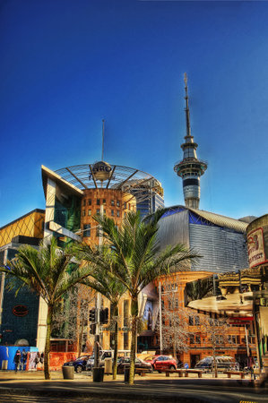 Auckland Sky Tower New Zealand taken in 2015のeditorial素材