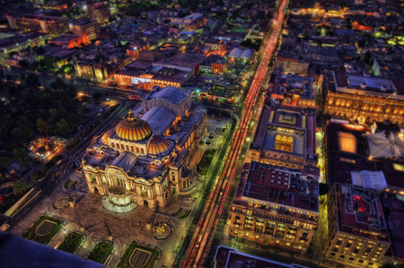 Palacio de Bellas Artes Mexico City taken in 2015の写真素材