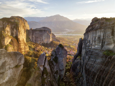 Monastery in Meteora, Northern Greece in Spring 2018の写真素材