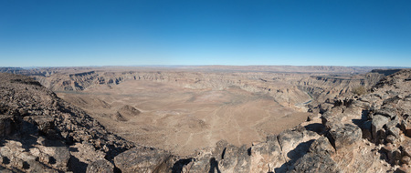 Fish River Canyon in Southern Namibia taken in January 2018の写真素材