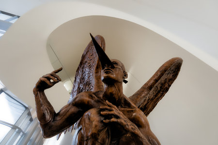 Heydar Aliyev Center Architecture in Baku, Azerbaijan taken in January 2019のeditorial素材