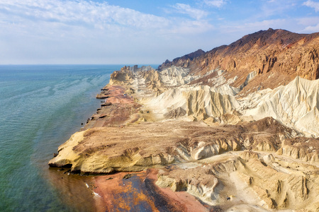Hormuz Island in the Hormuz straight, south Iran taken in January 2019 taken in hdrの写真素材