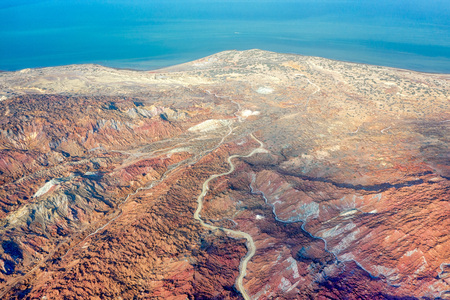 Hormuz Island in the Hormuz straight, south Iran taken in January 2019 taken in hdrの写真素材