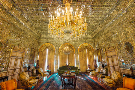 Golestan Palace in Tehran, Iran, taken in January 2019 taken in hdrのeditorial素材