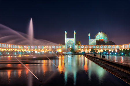 Naqsh-e Jahan Square in Isfahan, Iran, taken in Januray 2019 taken in hdrのeditorial素材