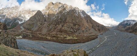 Dry Riverbed in the Caucasus Mountains, Nothern Georgia