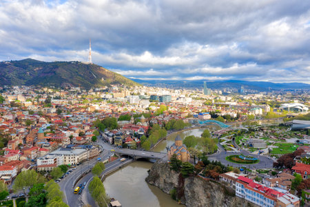 Tbilisi Downtown, Georgiaのeditorial素材