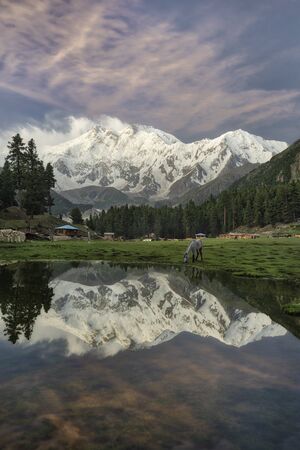 Karakoram Highway in the Northern Provinces of Pakistan, taken in August 2019の写真素材