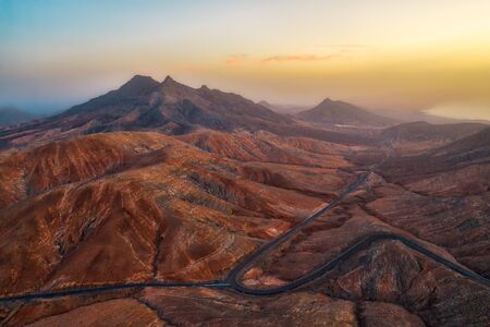 Volcanic Craters in southern Fuerteventura, Spain, post processed in HDR