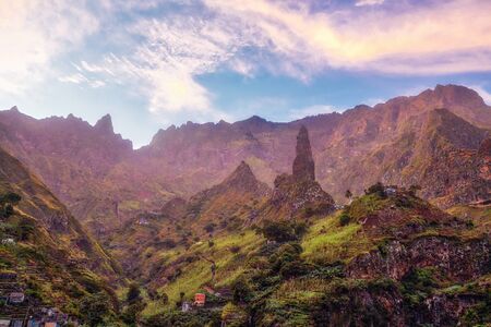 Hiking path in Santo Antao, Cape Verde, post processed in HDR
