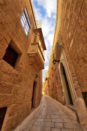 Riviera Beach in Malta, taken in November 2020, post processed using exposure bracketingのeditorial素材