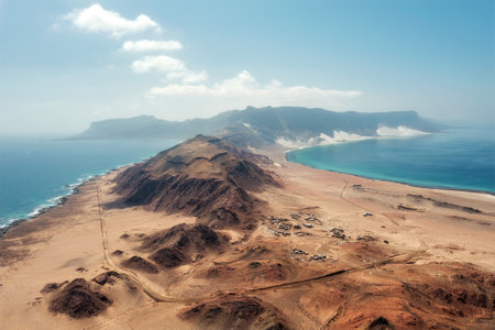 Eastern tip of Socotra Island, Yemen, taken in November 2021, post processed using exposure bracketingの写真素材