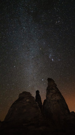 Milky way from the desert