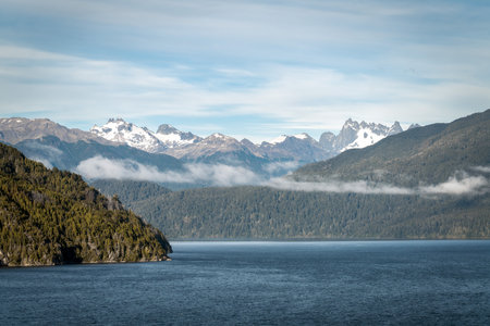 Andes Mountains in Patagonia, Argentinaの写真素材