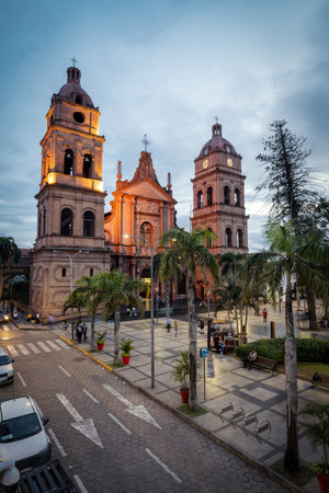 Cathedral in Santa Cruz Boliviaの写真素材