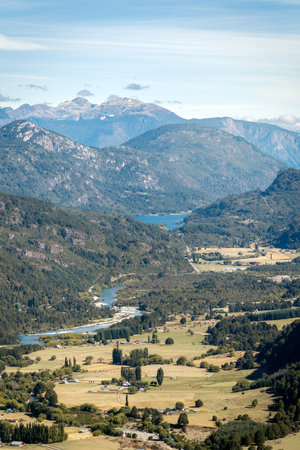 Southern Chile Mountains and Lakesの写真素材