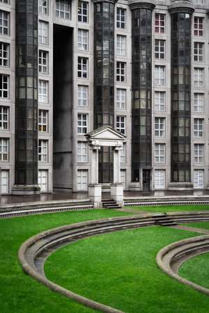 Brutalist Architecture in Suburban Parisの写真素材