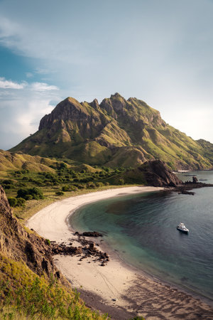 Padar Island in Komodo National Park Indonesiaの写真素材